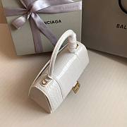 Balenciaga hourglass white crocodile S bag - 6