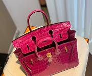 Hermes birkin pink crocodile 25/30cm - 4