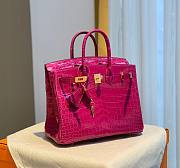 Hermes birkin pink crocodile 25/30cm - 6