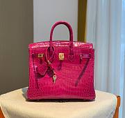 Hermes birkin pink crocodile 25/30cm - 5