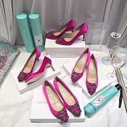 Manolo Blahnik Hot Pink Heels (2cm/6.5cm/8.5cm/10cm) - 1