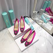 Manolo Blahnik Hot Pink Heels (2cm/6.5cm/8.5cm/10cm) - 2