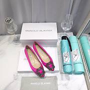 Manolo Blahnik Hot Pink Heels (2cm/6.5cm/8.5cm/10cm) - 3