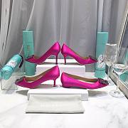 Manolo Blahnik Hot Pink Heels (2cm/6.5cm/8.5cm/10cm) - 5