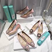 Manolo Blahnik Pink Heels (2cm/6.5cm/8.5cm/10cm) - 1