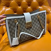 Gucci Padlock GG White Shoulder Bag - 1