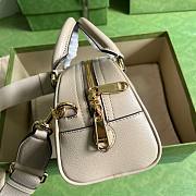 Gucci Ophidia GG mini top handle beige duffle bag - 5