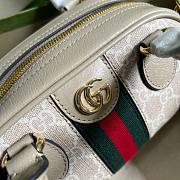 Gucci Ophidia GG mini top handle beige duffle bag - 2