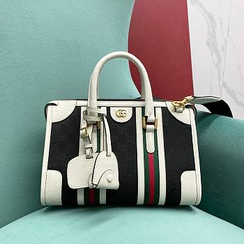 Gucci small black leather double G bag