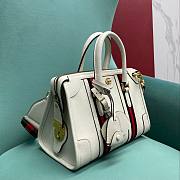Gucci small white leather double G bag - 6