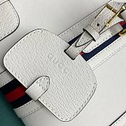Gucci small white leather double G bag - 3