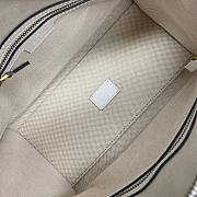 Gucci small white leather double G bag - 2