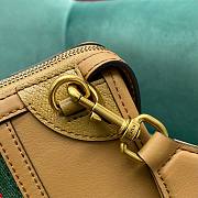 Gucci small brown leather double G bag - 2