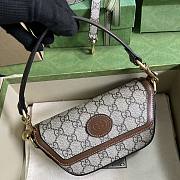 Gucci GG Supreme Trapezium Shaped Shoulder Bag - 4