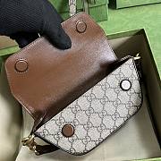 Gucci GG Supreme Trapezium Shaped Shoulder Bag - 3