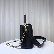 Louis Vuitton M21798 Capucines BB Black Leather Bag - 5