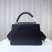 Louis Vuitton M21798 Capucines BB Black Leather Bag - 4