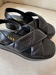 Prada black leather sandals - 2