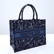 Dior Book Tote Blue Dior Roses Embroidery 36cm Bag - 5