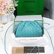 Bottega Veneta Pouch Mini Blue Leather Clutch - 1