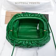 Bottega Veneta Pouch Mini Green Leather Clutch - 6