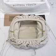 Bottega Veneta Pouch Mini White Leather Clutch - 5