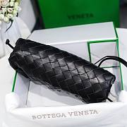 Bottega Veneta Pouch Mini Black Leather Clutch - 3