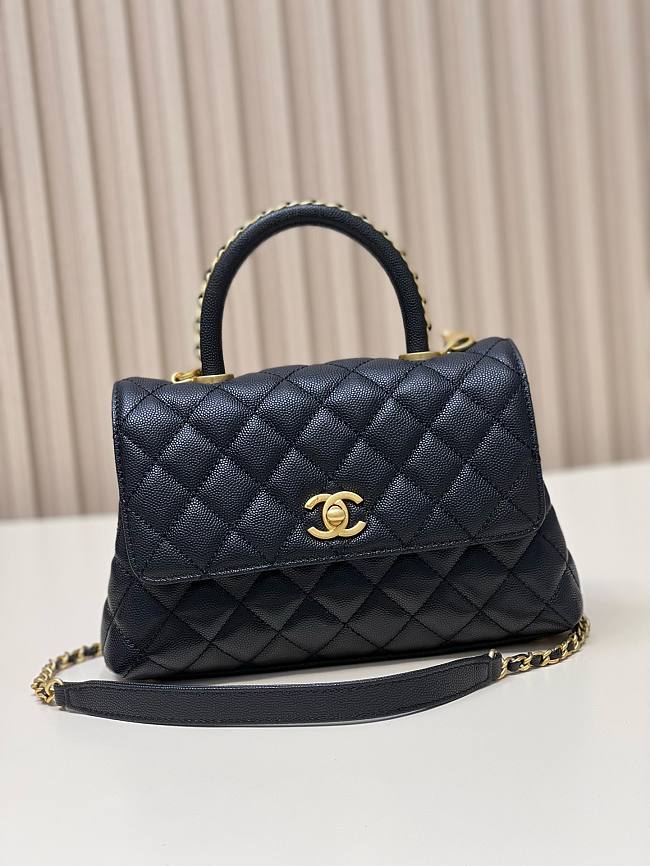 Chanel Coco Handle Black Large Caviar Bag - 1