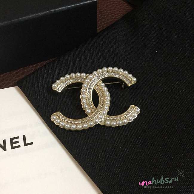 Chanel Pearch Brooch - 1
