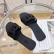 Hermes Aloha Black Sandal - 6