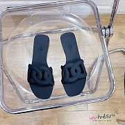 Hermes Aloha Black Sandal - 2