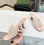 Gucci 85mm GG Supreme-crystal Mules - 6
