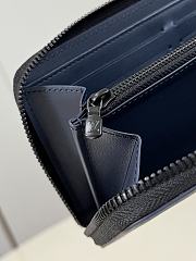 Louis Vuitton Zippy Wallet In Dark Blue Monogram Leather - 10 x 20 x 2cm - 3