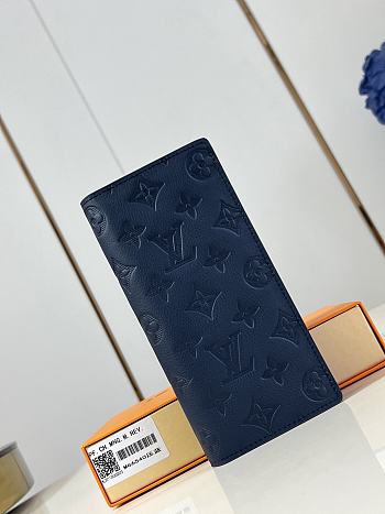 Louis Vuitton Monogram Eclipse Brazza Wallet - 10 x 19 x 2cm
