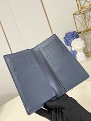 Louis Vuitton Monogram Eclipse Brazza Wallet - 10 x 19 x 2cm - 6