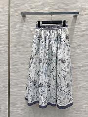 DIOR Mid- Length Skirt White And Navy Blue  - 1