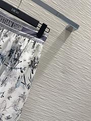 DIOR Mid- Length Skirt White And Navy Blue  - 5