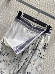 DIOR Mid- Length Skirt White And Navy Blue  - 3