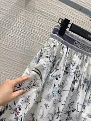 DIOR Mid- Length Skirt White And Navy Blue  - 2