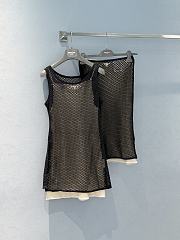 Prada Black Net Knit Set - 1