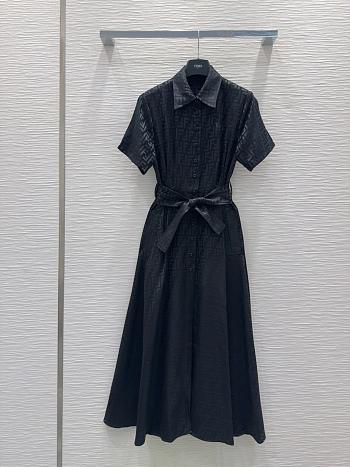 Fendi Black Dress FF Motif