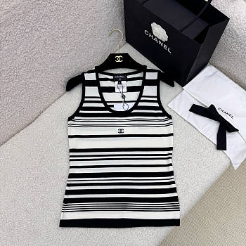Chanel Tank Top White&Black Color