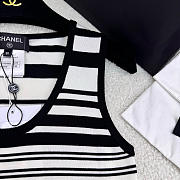 Chanel Tank Top White&Black Color - 2