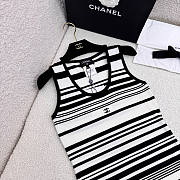 Chanel Tank Top White&Black Color - 5