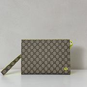 Gucci Bi-color small pouch in beige and ebony Supreme - 26X18X6cm - 1