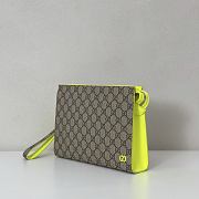 Gucci Bi-color small pouch in beige and ebony Supreme - 26X18X6cm - 2