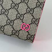 	 Gucci Bi-color small pouch in beige and ebony Supreme pink - 26X18X6cm - 3