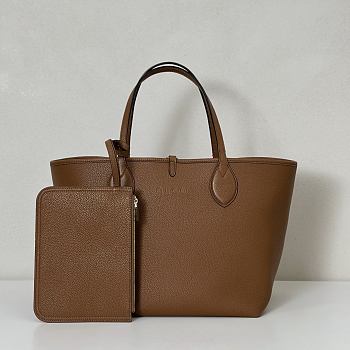 Gucci Totissima small reversible tote bag in brown leather - 30x27x23cm