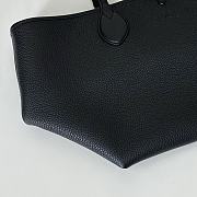 	 Gucci Totissima small reversible tote bag in black leather - 30x27x23cm - 4