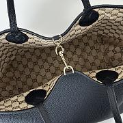 	 Gucci Totissima small reversible tote bag in black leather - 30x27x23cm - 2